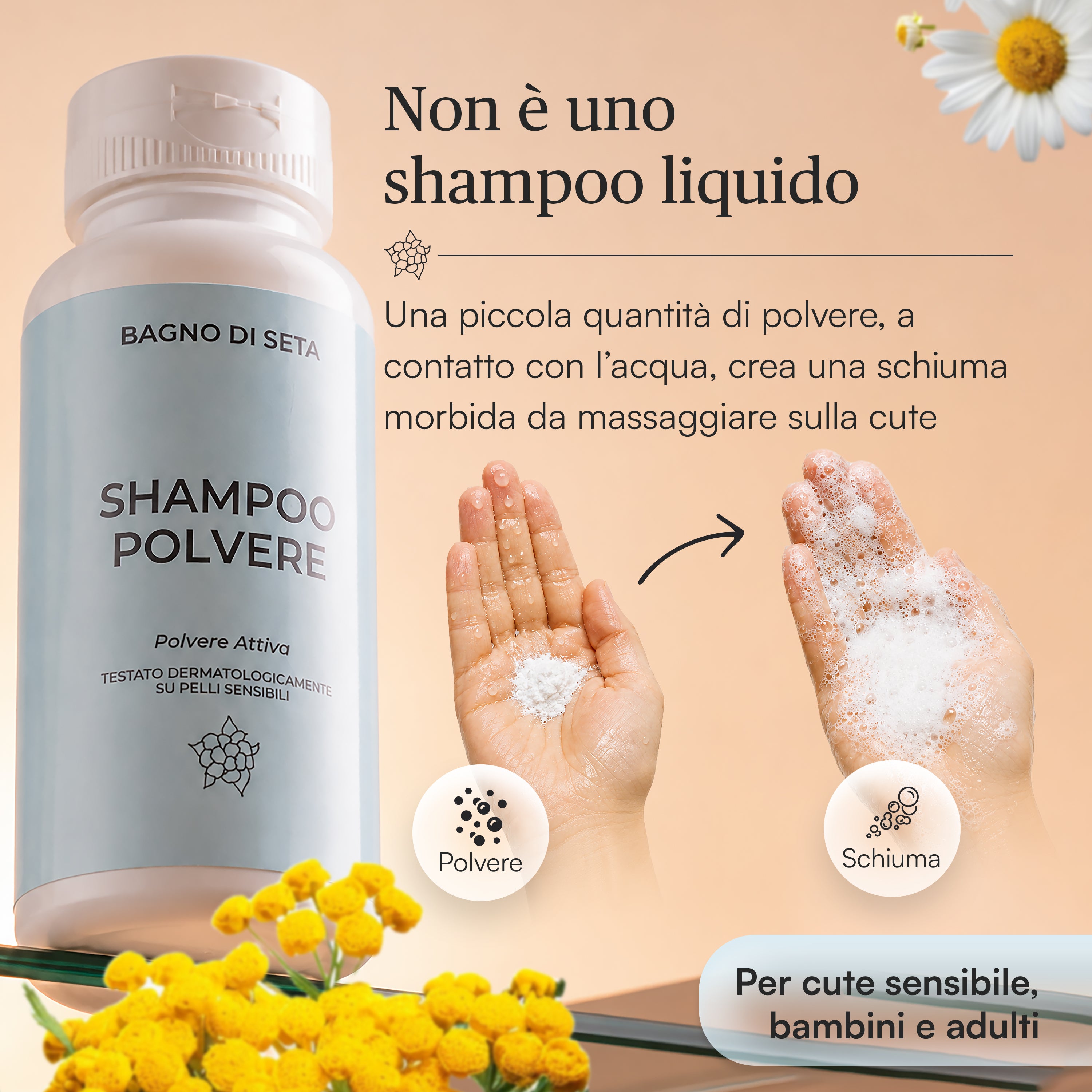 Shampoo polvere