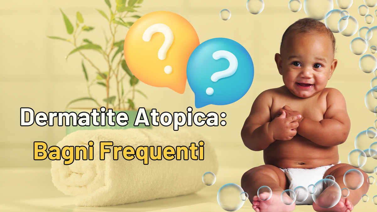 Dermatite atopica bambini: Bagni frequenti e brevi? La verità su come detergere la pelle sensibile