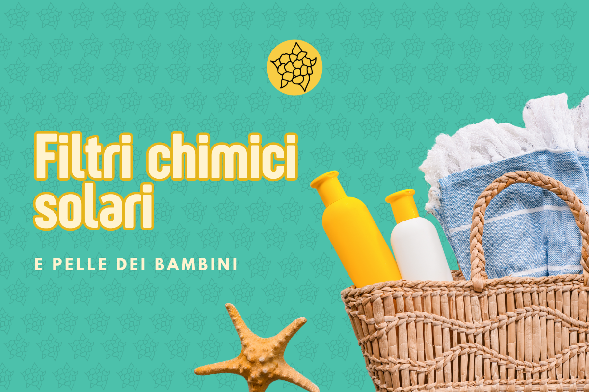 filtri chimici solari e pelle dei bambini