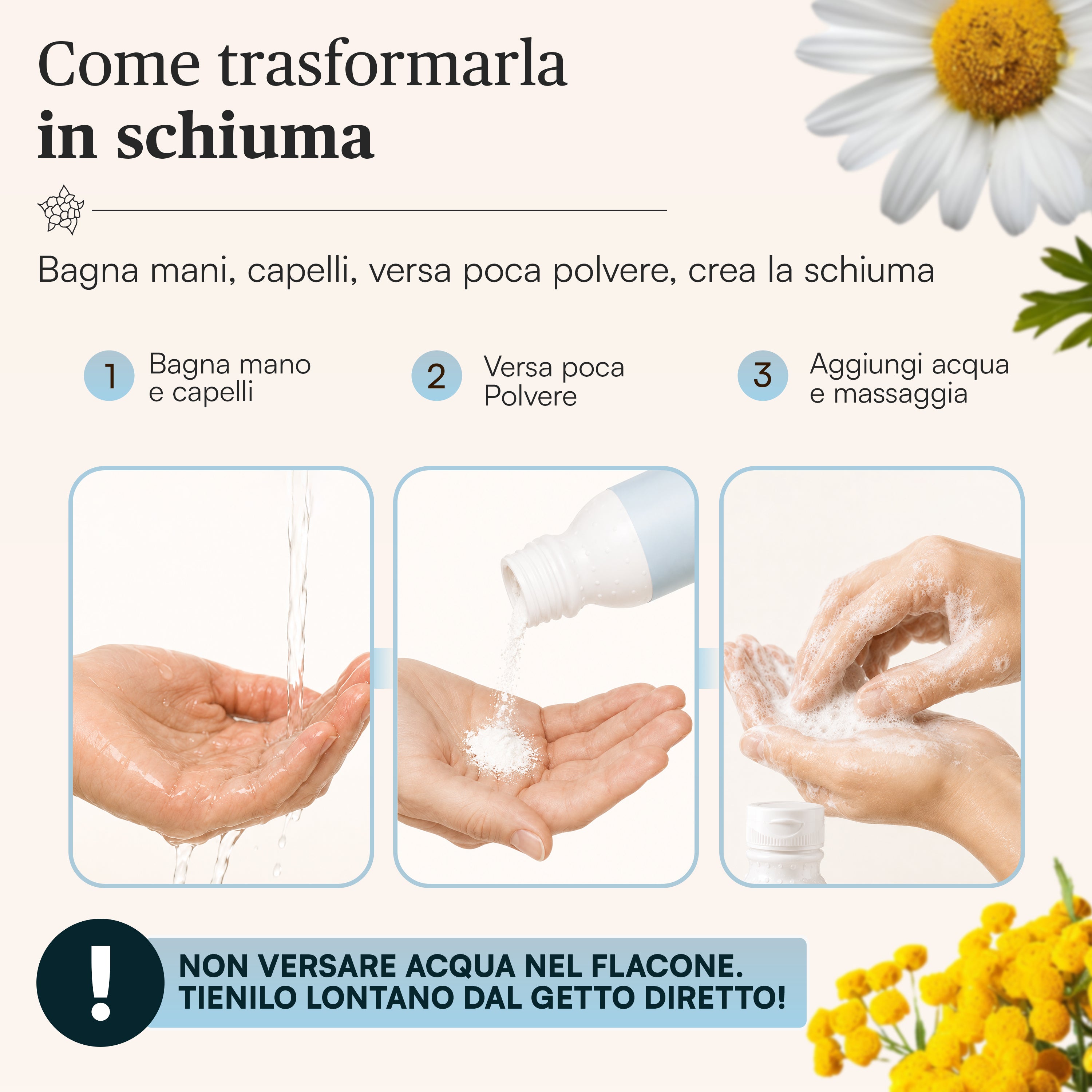 Shampoo polvere