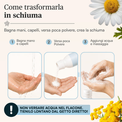 Shampoo polvere